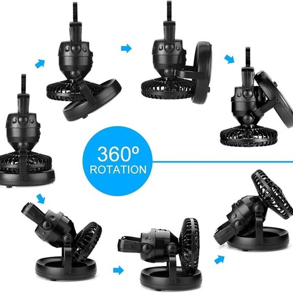 NEW  Portable LED Camping Lantern with Ceiling Fan - Hurricane Emergency - Picture 5 of 8